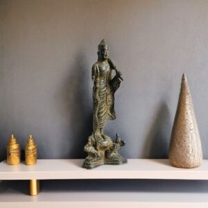 Antique Thai Statue Copper Buddha Buddha Figurine Thai Buddhist Art Amulet